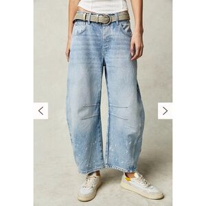 *Going to consign soon* Free People We the free Good Luck mid-rise barrel jeans